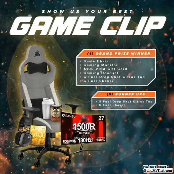 G FUEL Game Chair And Monitor Giveaway (01/24/2025) {US}