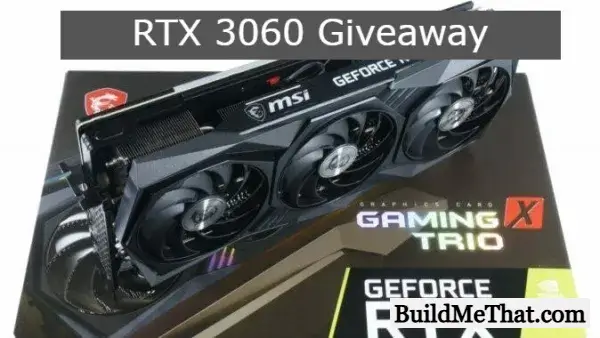RTX 3060 Giveaway By Jason Witmer