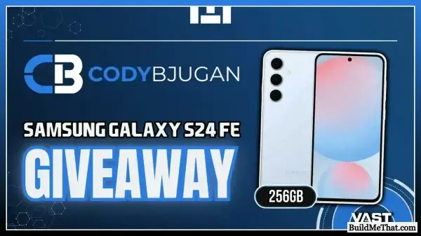 Samsung Galaxy S24 FE 256GB Giveaway by Cody Bjugan (01/10/2025)