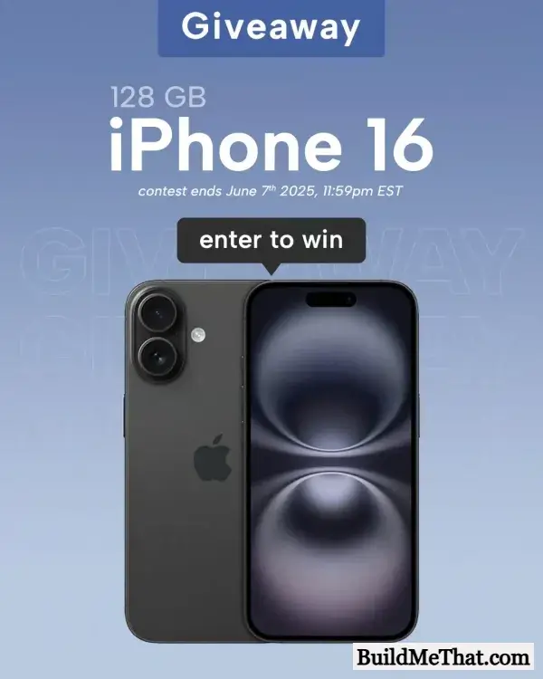 Apple iPhone 16 Giveaway By Canadian Protein