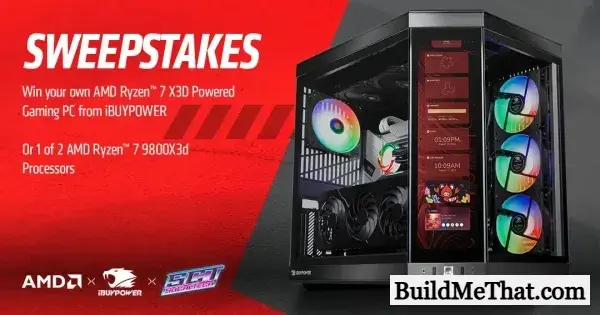 AMD 9800X3D Gaming PC Giveaway By AMD x iBUYPOWER