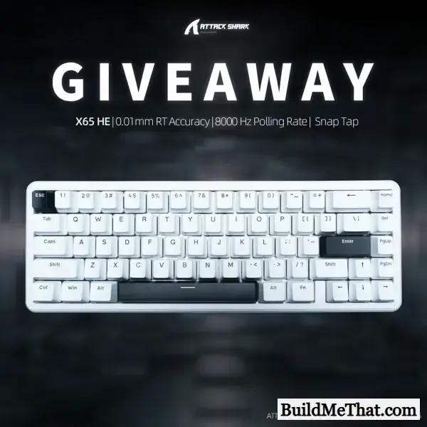 ATTACK SHARK X65HE KEYBOARD Giveaway