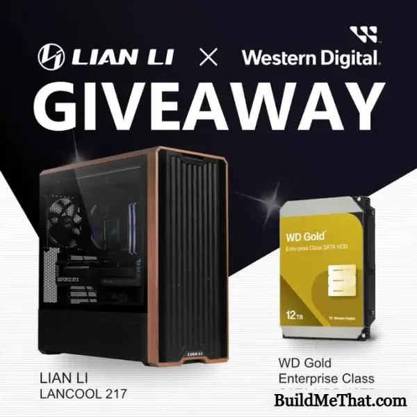Win Lian Li Lancool 217 and WD Gold 12TB Drive