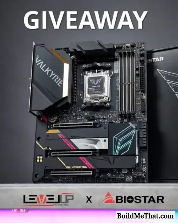 BIOSTAR X870E VALKYRIE Motherboard Giveaway By LevelupGamingTech