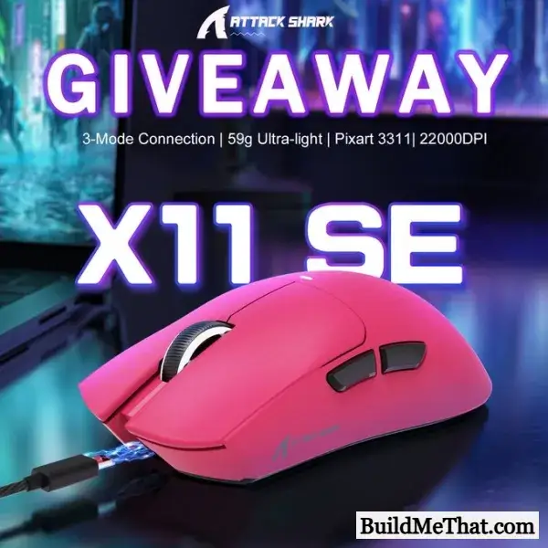 Win ATTACK SHARK X11SE Ultra-Light Wireless Gaming Mouse