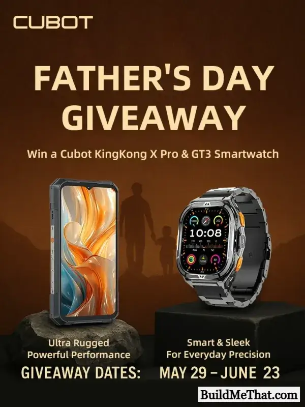 Win Cubot KingKong X Pro And GT3 Smartwatch