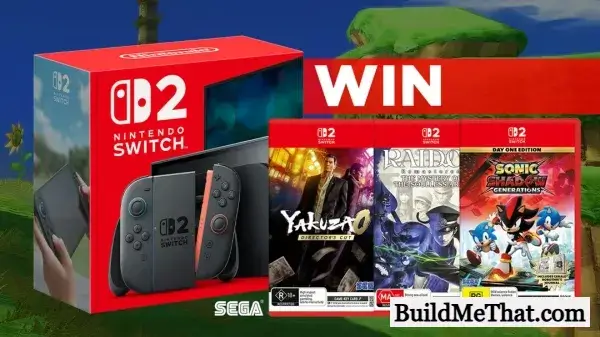 Win Nintendo Switch 2 Console By SEGA and Five Star Games