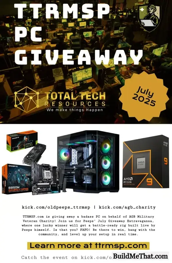 RTX 5070 Gaming PC GIVEAWAY By TTRMSP