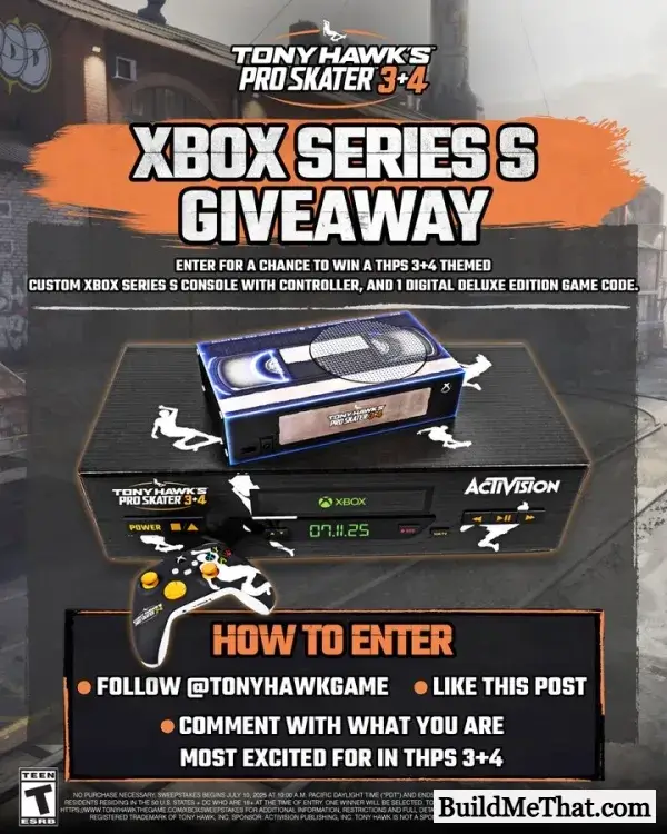 Win Custom #THPS Xbox  Series X By Tony Hawk’s Pro Skater