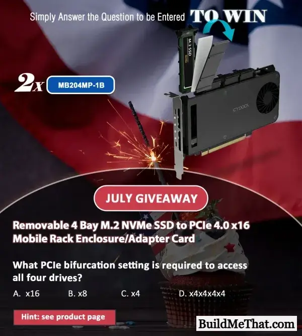 Win MB204MP-1B PCIe 4.0 x16 Adapter Card