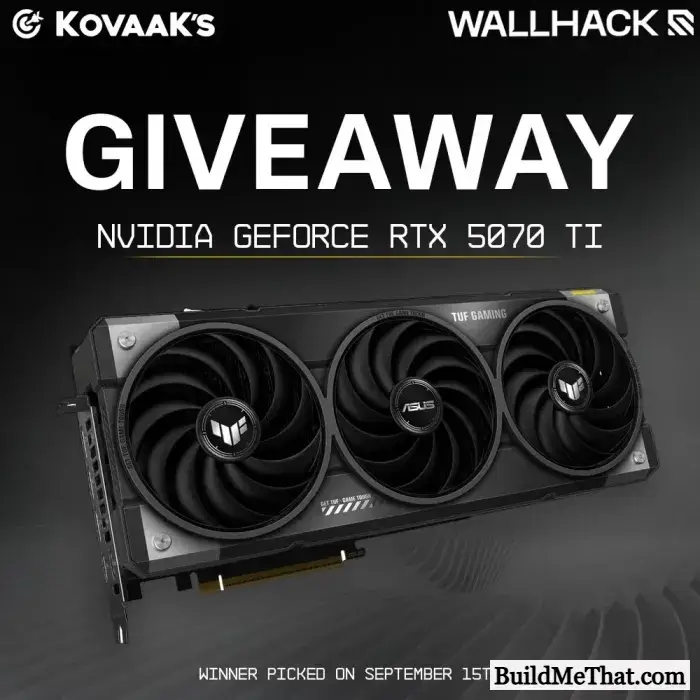 NVIDIA GeForce RTX 5070 TI Giveaway By WALLHACK