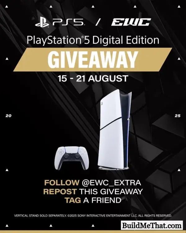PS5 Giveaway From EWC Extra