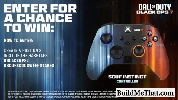 Win a Call of Duty: Black Ops 7 Scuf Instinct Controller