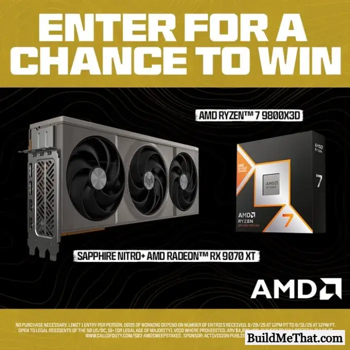 Win a Ryzen 7 9800X3D & Radeon RX 9070 XT From Call of Duty