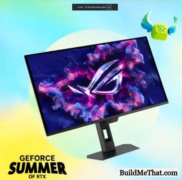 Win ASUS Swift 27″ Gaming G-SYNC Monitor From GeForce RTX PC Week