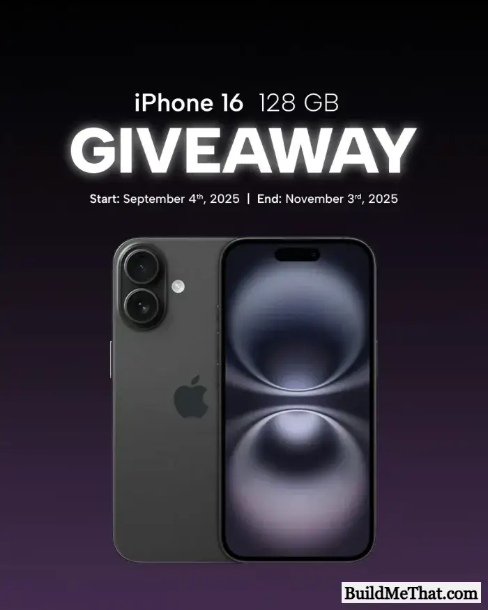 Apple iPhone 16 Giveaway From Canadian Protein