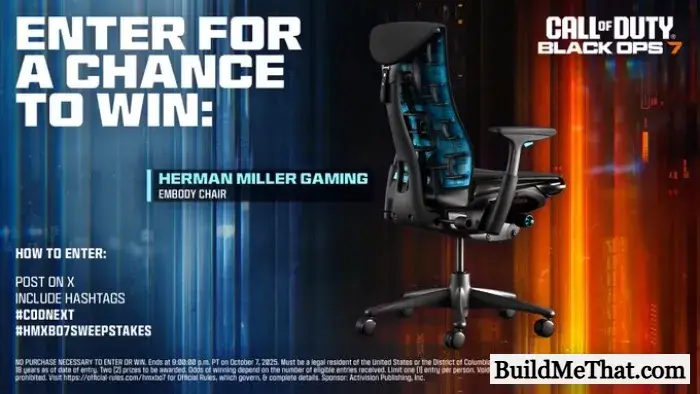 HMGaming Gaming Embody Chair Giveaway By Call of Duty