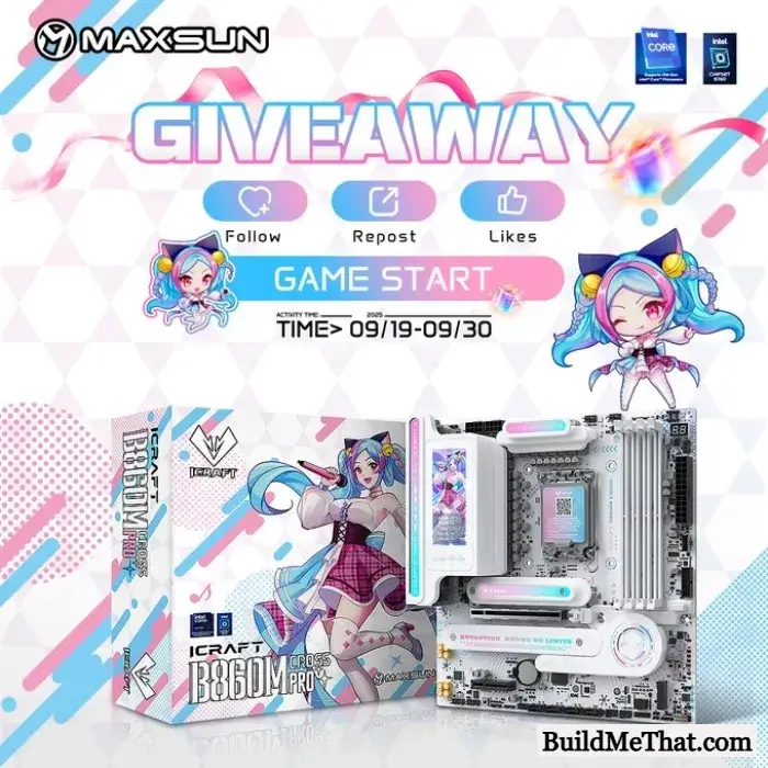 iCraft B860M Cross Pro Motherboard Giveaway By Maxsun Official