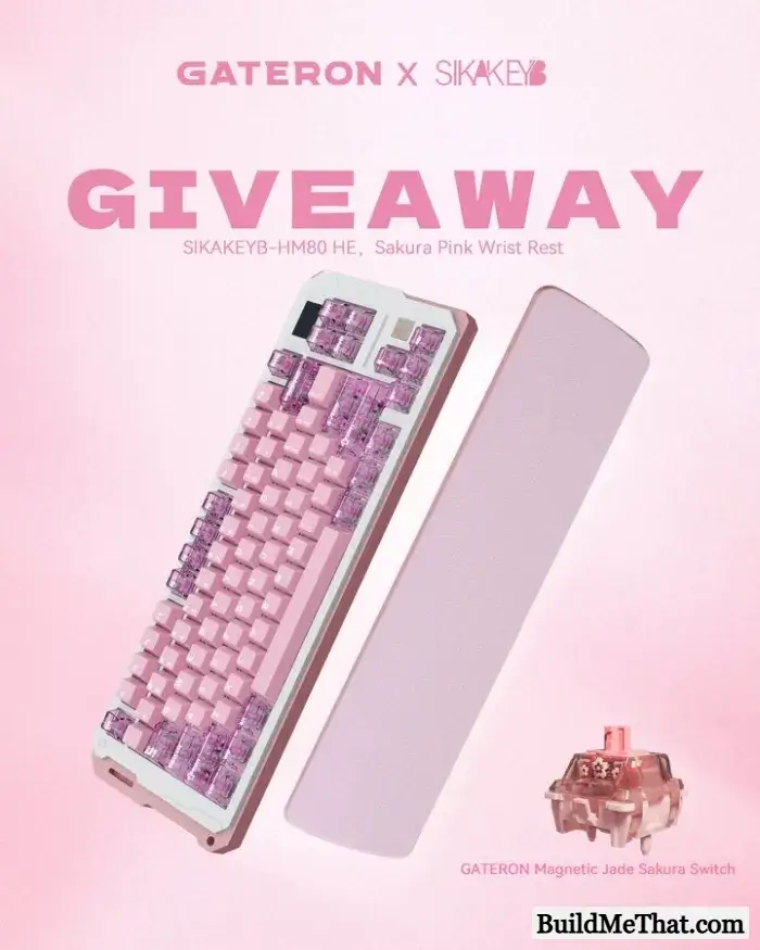 SIKAKEYB × GATERON PINK GIVEAWAY