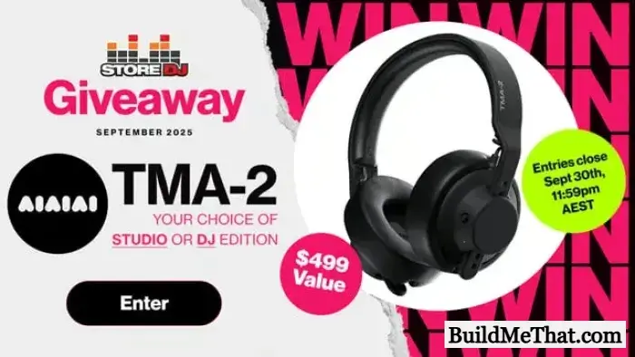 Win AIAIAI TMA-2 DJ or Studio Wireless Headphones Giveaway