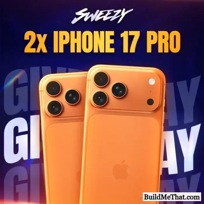 2 IPHONE 17 PRO Worldwide Giveaway By Sweezy