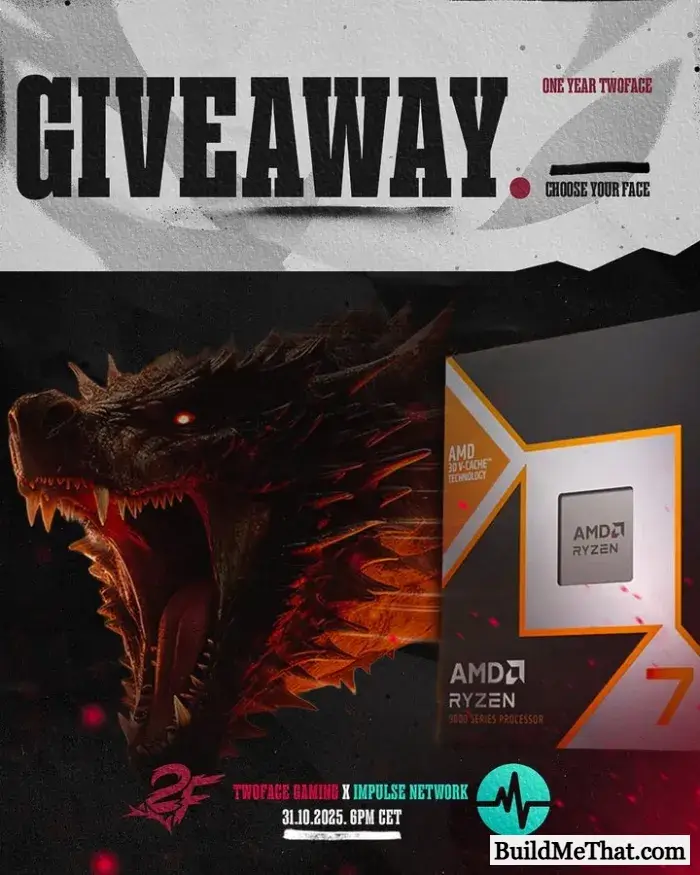 AMD Ryzen 7 9800X3D Giveaway By TwoFace Gaming