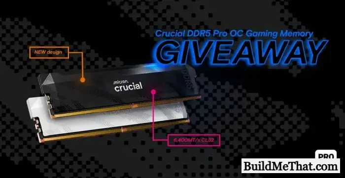 Crucial DDR5 Pro OC Gaming Memory GIVEAWAY