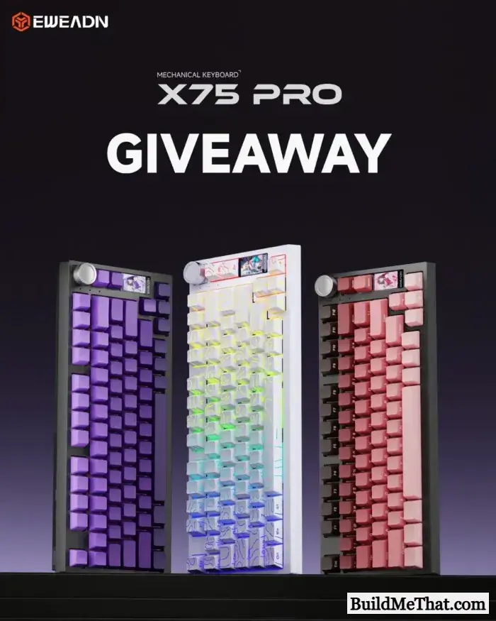 EWEADN X75 Pro Mechanical Keyboard Giveaway
