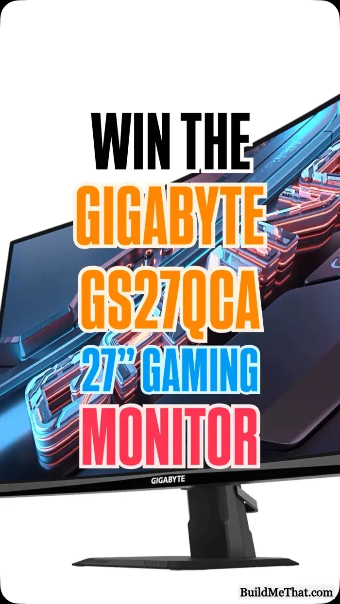 Gigabyte GS27QCA Gaming Monitor Giveaway
