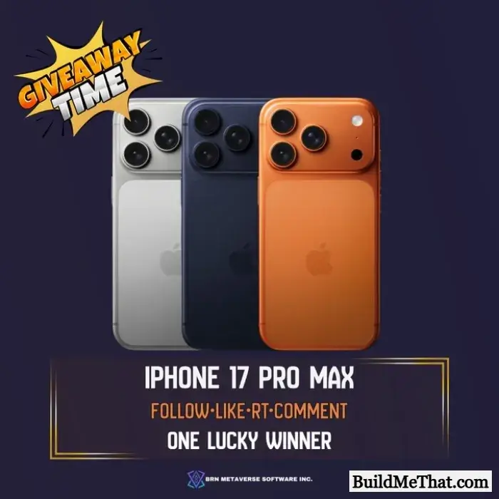 iPhone 17 Pro Max Giveaway By BRN Metaverse