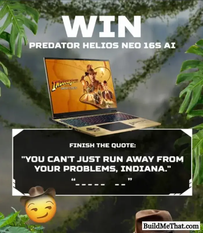 Win a Free Predator Helios Neo 16S Gaming Laptop