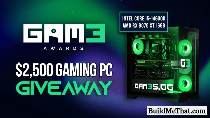 $2,500 Gaming PC Giveaway By GAM3 Awards