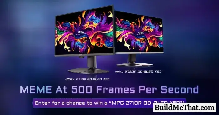 MSI 500Hz QD-OLED Monitor Giveaway