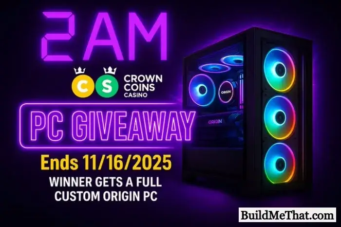 Win a Custom Origin Gaming PC Giveaway From 2AM