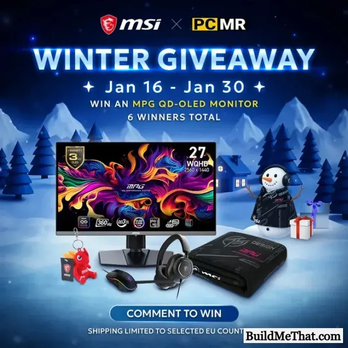Win Free MSI MPG 271QRX QD-OLED Monitor
