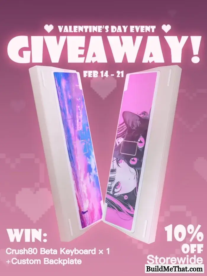 Crush80 Beta Keyboard + Custom Backplate Giveaway