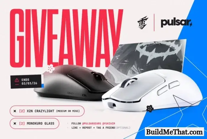 Pulsar X2N Crazylight Gaming Mouse Giveaway