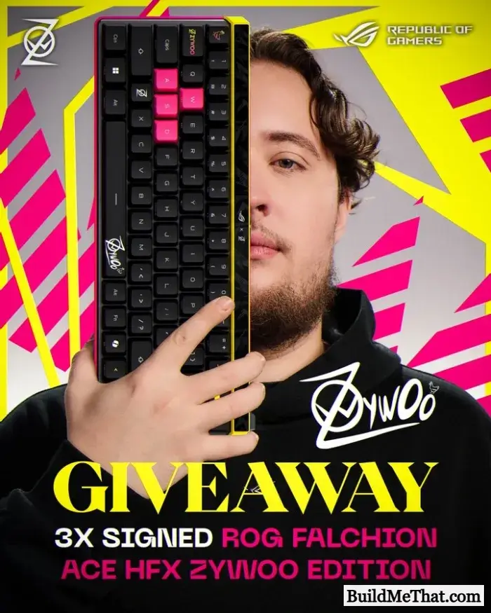 ROG Keyboard Giveaway By ZywOo
