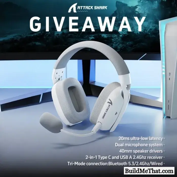 ATTACK SHARK L80PRO Wireless Gaming Headset Giveaway