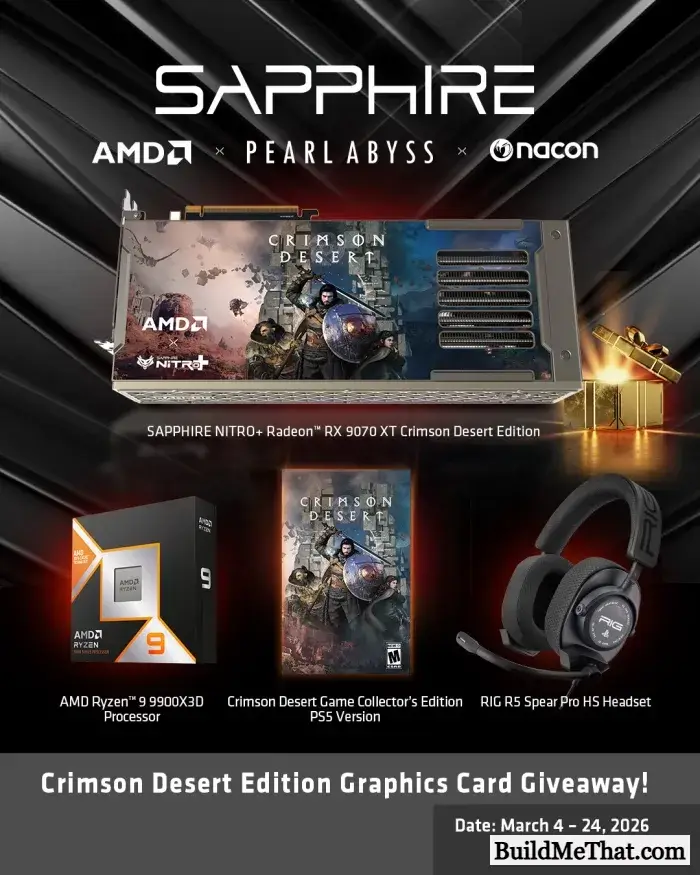 Crimson Desert PC Bundle Giveaway By SAPPHIRE