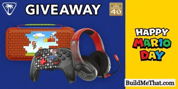 Mario Wireless Controller, Travel Case and Headset Giveaway