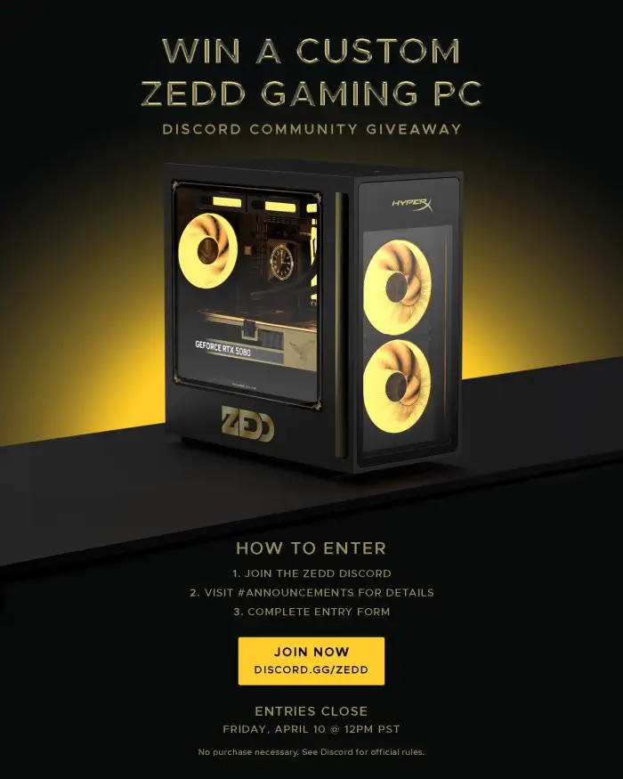 Custom HyperX Gaming PC Giveaway By Zedd