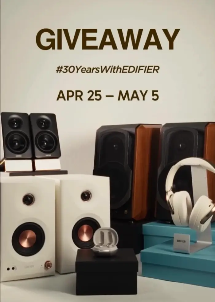 Edifier 30 Years Giveaway With 9 Winners