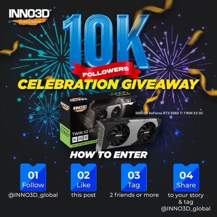 Win a Free INNO3D GeForce RTX 5060 Ti 16GB