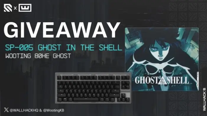 Win a Wooting 80HE Ghost Giveaway