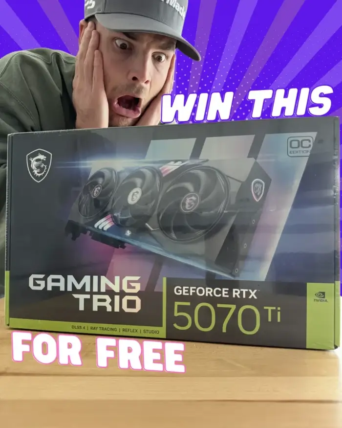 Win Free MSI 5070Ti Gaming Trio Giveaway