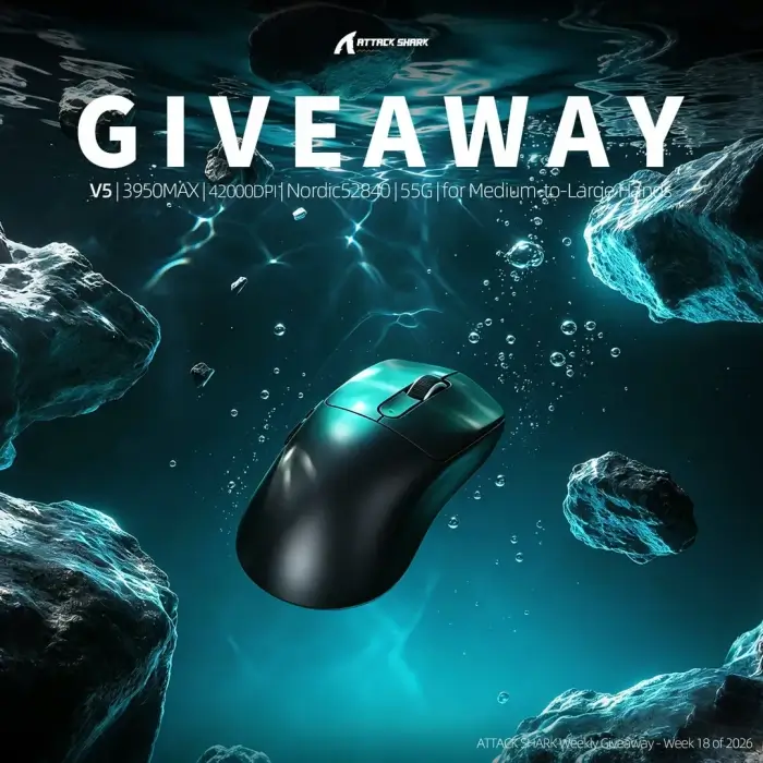 ATTACK SHARK Weekly Giveaway – Week 18 of 2026