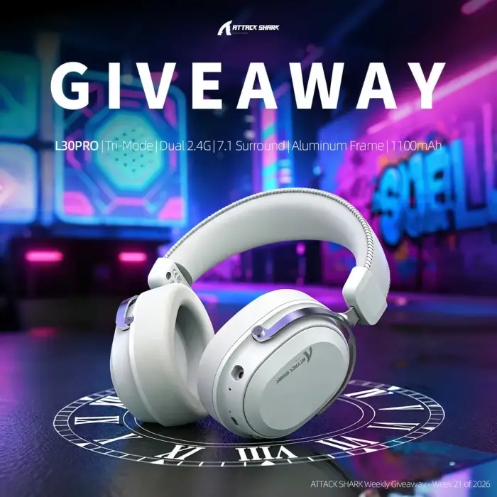 ATTACK SHARK Weekly Giveaway – Week 21 of 2026