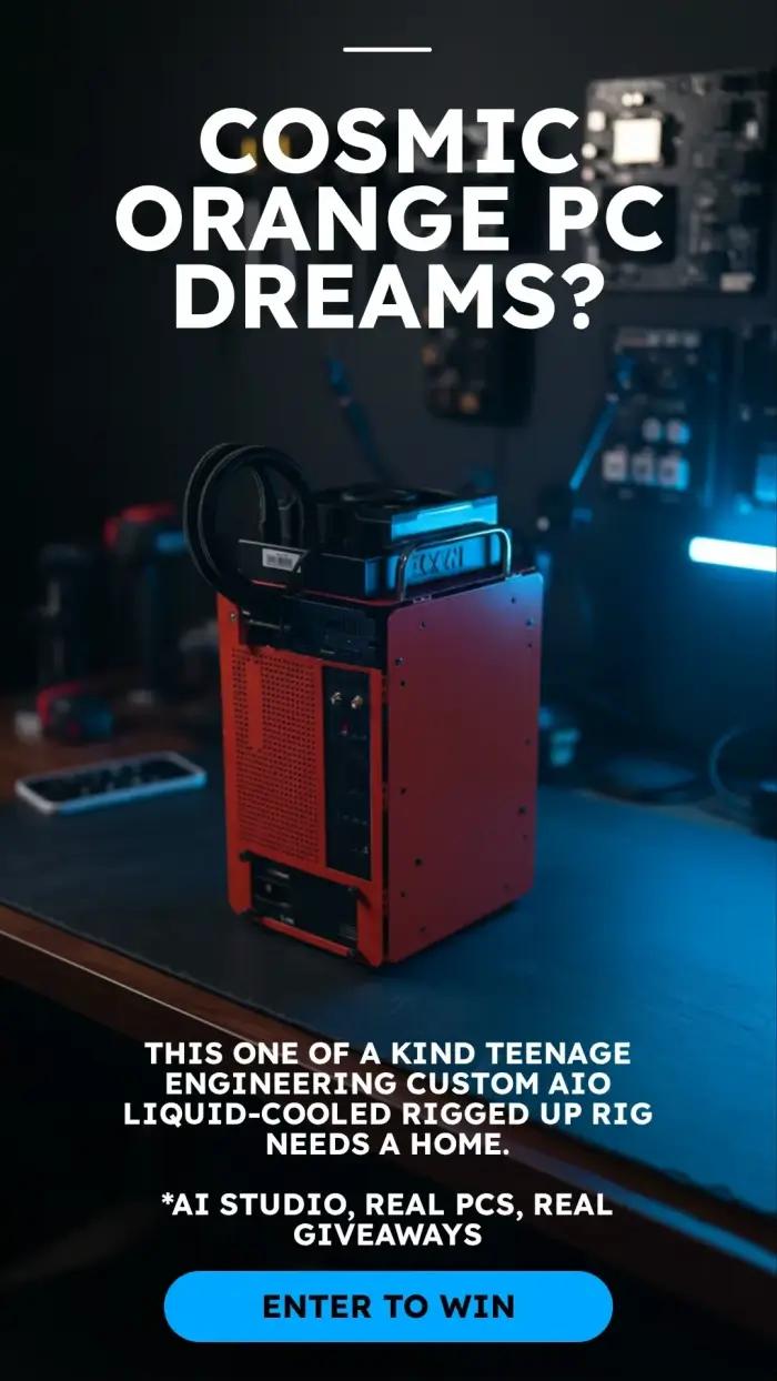 Cosmic Orange Mini-ITX Gaming PC Giveaway