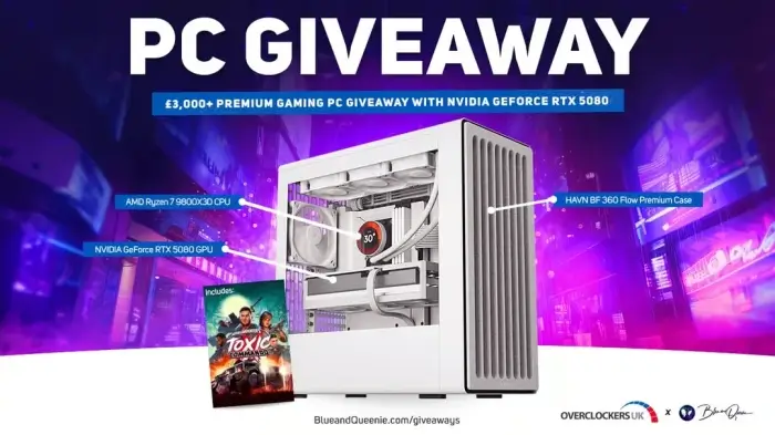Premium RTX 5080 Gaming PC Giveaway By BlueandQueenie